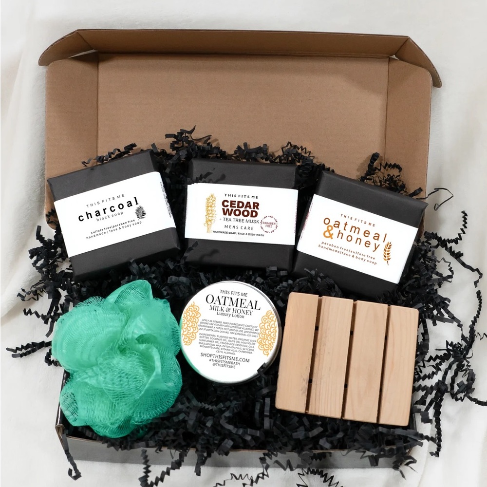 Luxurious Men’s Bath & Body Gift Set Grooming Artisan Soap Lotion This Fits Me
